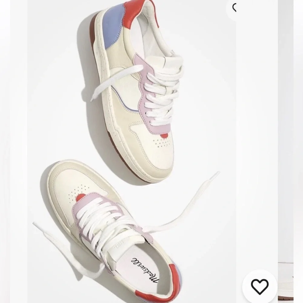 Madewell Court Sneakers in Colorblock Leather and Suede EB9002 MC141 Sz 7.5